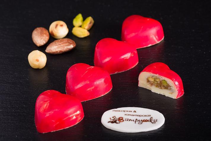 Конфеты Сердце шоколадное  набор 5шт 0