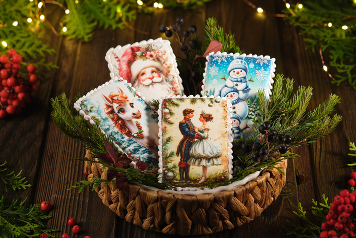 Пряник Открытка 1шт 100гр 0