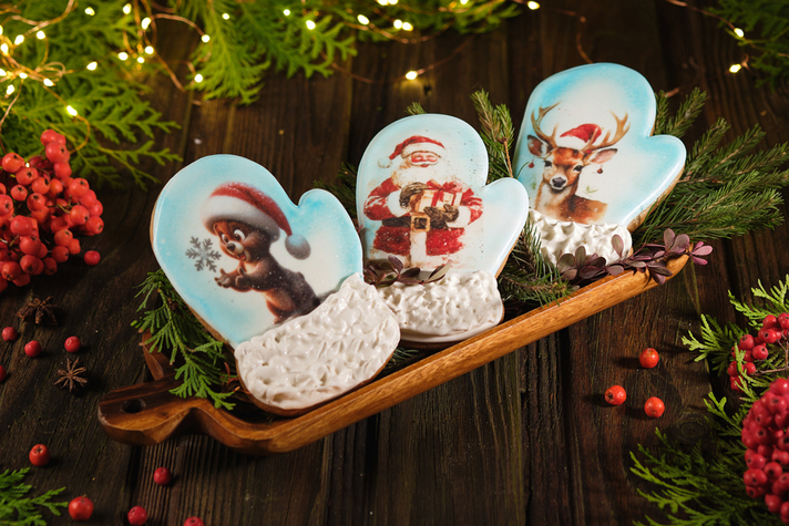 Пряник Варежка 1шт 120гр 0 - фудмаркет «Ватрушка» Пряник Варежка 1шт 120гр 0