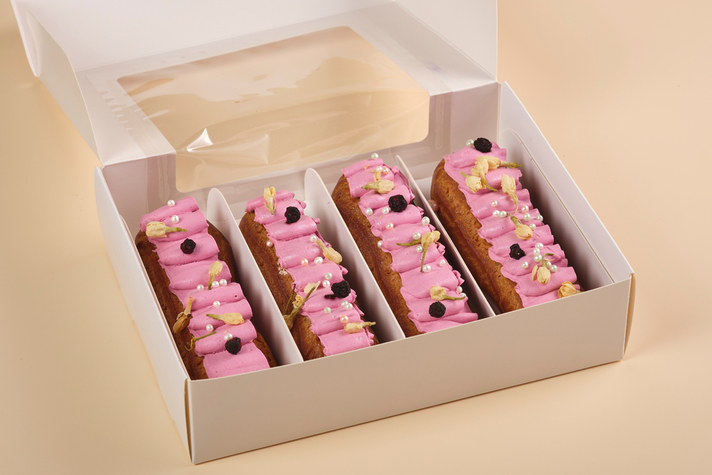 Эклеры праздничный набор 4шт 200гр 1