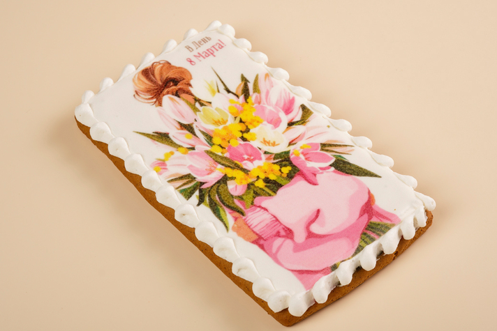 Пряник открытка 1шт 100гр 4