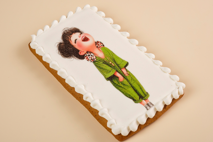 Пряник открытка 1шт 100гр 6