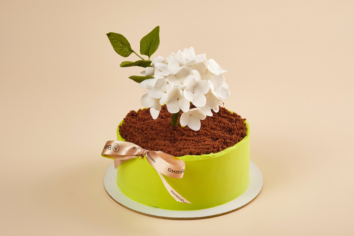 Торт Праздничный с цветком 800гр 0 - фудмаркет «Ватрушка» Торт Праздничный с цветком 800гр 0