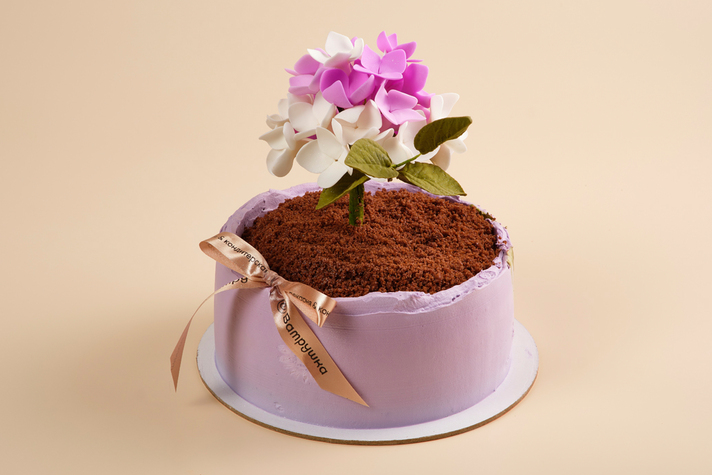 Торт Праздничный с цветком 800гр 3 - фудмаркет «Ватрушка» Торт Праздничный с цветком 800гр 3