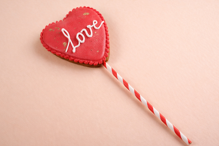 Пряник сердечко на палочке 50гр 4