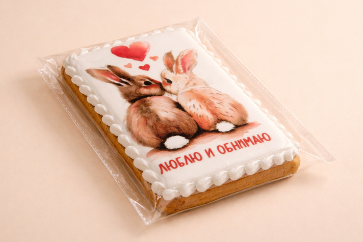 Пряник открытка 1шт 100гр 1