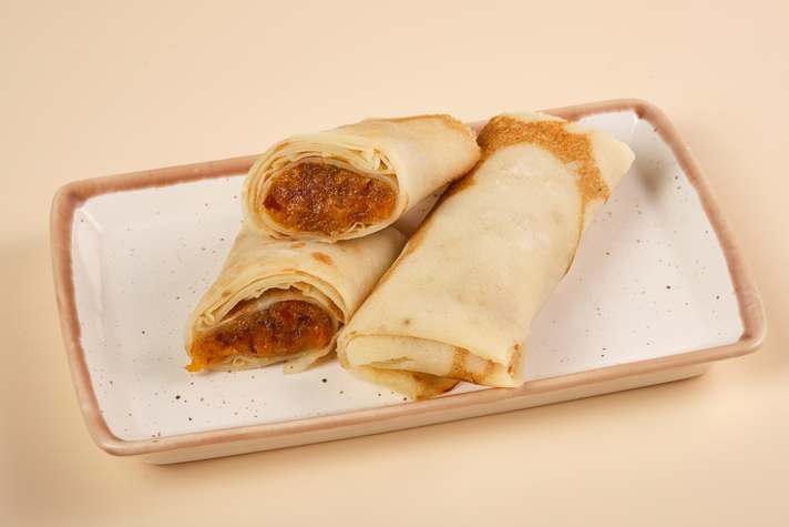 Блинчик постный с финиками, курагой и грецким орехом 2шт/200гр 0