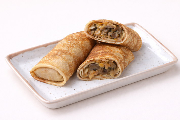 Блинчик с квашеной капустой и грибами 2шт/200гр 0