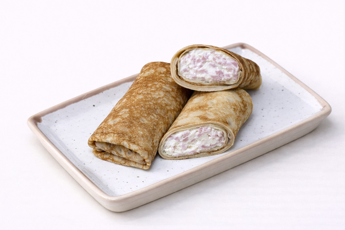 Блинчик с ветчиной и сыром 2шт/200гр 0 - фудмаркет «Ватрушка» Блинчик с ветчиной и сыром 2шт/200гр 0