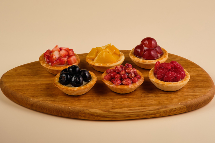 Тарт ягодный мини набор 6шт/420гр 0 - фудмаркет «Ватрушка» Тарт ягодный мини набор 6шт/420гр 0