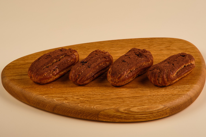 Эклеры пальчики с шоколадным кремом набор 4шт/100гр 0 - фудмаркет «Ватрушка» Эклеры пальчики с шоколадным кремом набор 4шт/100гр 0