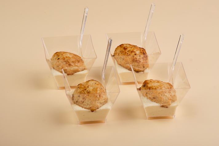 Мини-шарики из курицы в сливочном соусе 4шт/220гр 0 - фудмаркет «Ватрушка» Мини-шарики из курицы в сливочном соусе 4шт/220гр 0