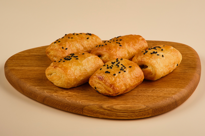 Мини слойка с картофельной начинкой и грибами 5шт/150гр 0