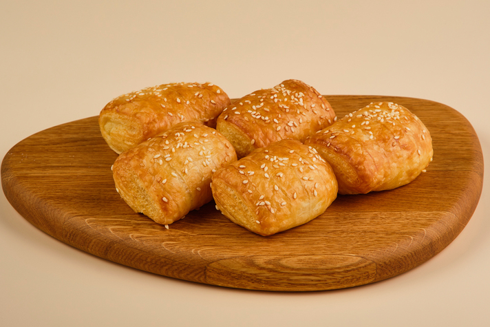 Мини слойка с картофельной начинкой и ветчиной 5шт/150гр 0