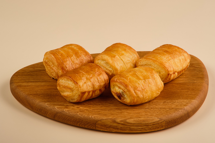 Мини слойка с яблочной начинкой 5шт/150гр 0 - фудмаркет «Ватрушка» Мини слойка с яблочной начинкой 5шт/150гр 0