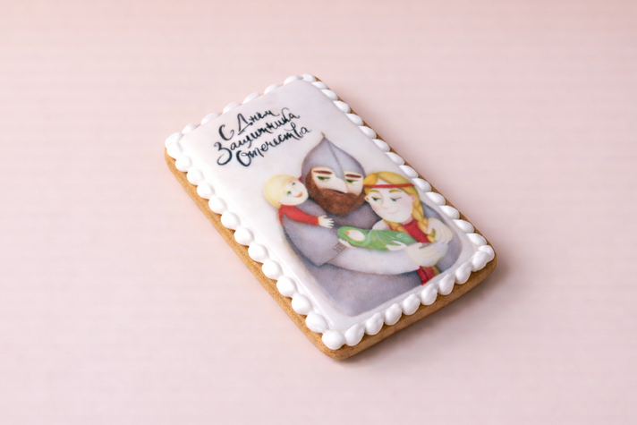 Пряник открытка 1шт 100гр 0