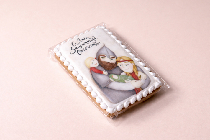 Пряник открытка 1шт 100гр 3