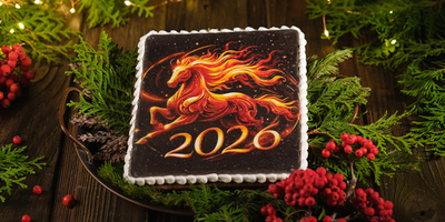 Пряник Открытка 1шт 450гр Огненная Лошадь