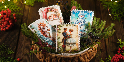 Пряник Открытка 1шт 100гр