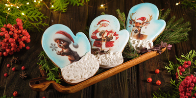 Пряник Варежка 1шт 120гр