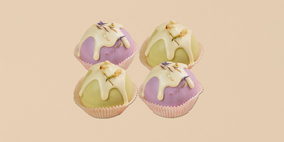 Пирожное набор шоколадное 4шт 360гр