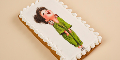 Пряник открытка 1шт 100гр