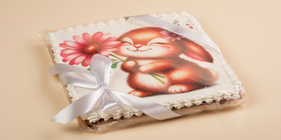 Пряничная открытка большая 1шт 450гр