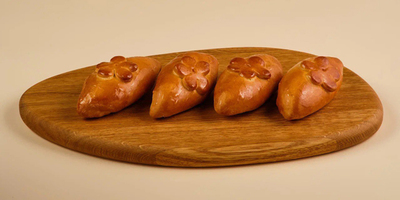 Мини-пирожки яблоко-корица 4шт/200гр - фудмаркет «Ватрушка» Мини-пирожки яблоко-корица 4шт/200гр