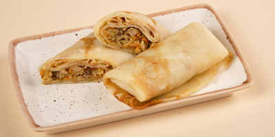 Блинчик постный с квашеной капустой и грибами 2шт/200гр