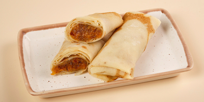 Блинчик постный с финиками, курагой и грецким орехом 2шт/200гр