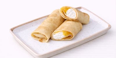 Блинчик с маскарпоне и пюре манго 2шт/200гр