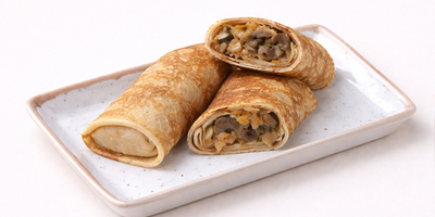 Блинчик с квашеной капустой и грибами 2шт/200гр