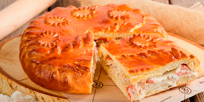 Пирог с бужениной, картофелем и перцем - фудмаркет «Ватрушка» Пирог с бужениной, картофелем и перцем