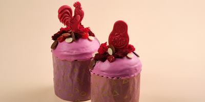 Кулич с шоколадом и вишней 1шт 250гр