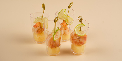 Канапе с креветкой свит-чили на ананасе 4шт/80гр - фудмаркет «Ватрушка» Канапе с креветкой свит-чили на ананасе 4шт/80гр