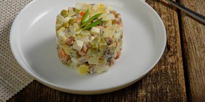 Кулинарный рецепт салата «Инь-Янь» - блюда для влюбленных